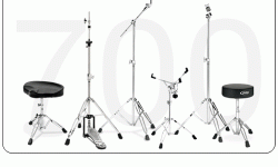 DT720 Tractor Throne

HH700 3-leg Hi-Hat
CB700 Straight/Boom Cymbal Stand
SS700 Snare Stand
CS700 Straight Cymbal Stand
DT700 Throne